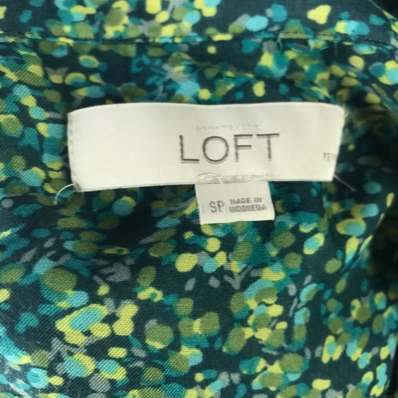 Talbots SP Green Light Button Down Top - Picture 8 of 8